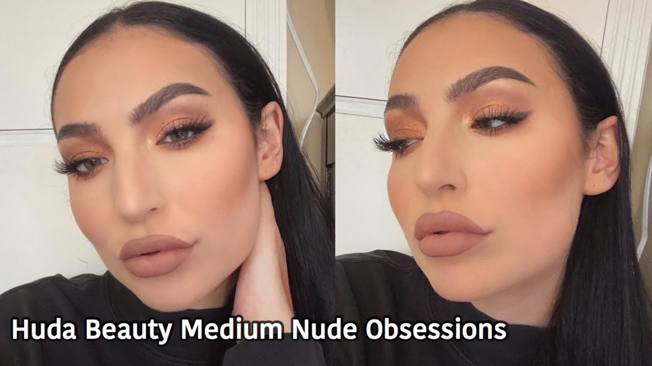 Huda Beauty Medium Nude Obsessions Tutorial | Sheridan Leatherberry
