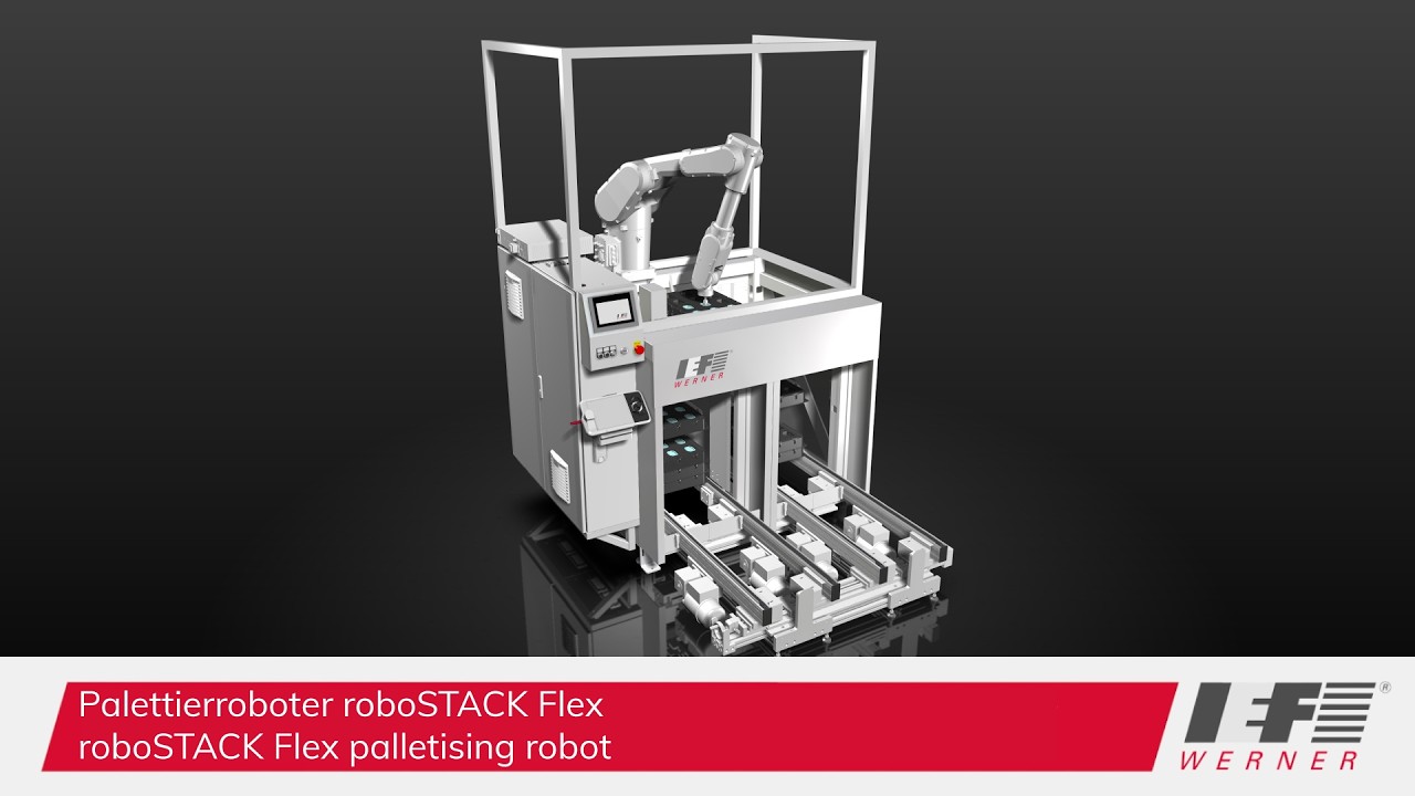 Vollelektrischer #Palettierroboter roboSTACK Flex #automatisierung #palettierer