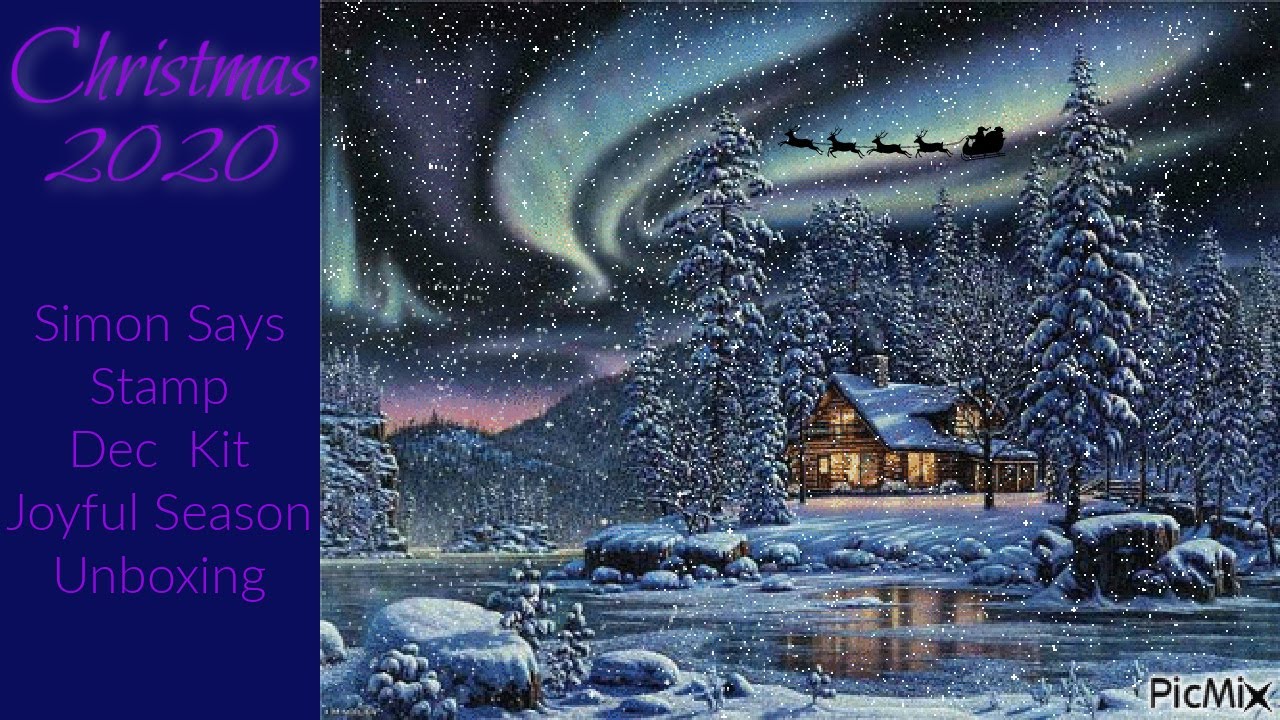 Christmas 2020 | Simon Says Stamp Dec Card Kit Joyful Season | Unboxing