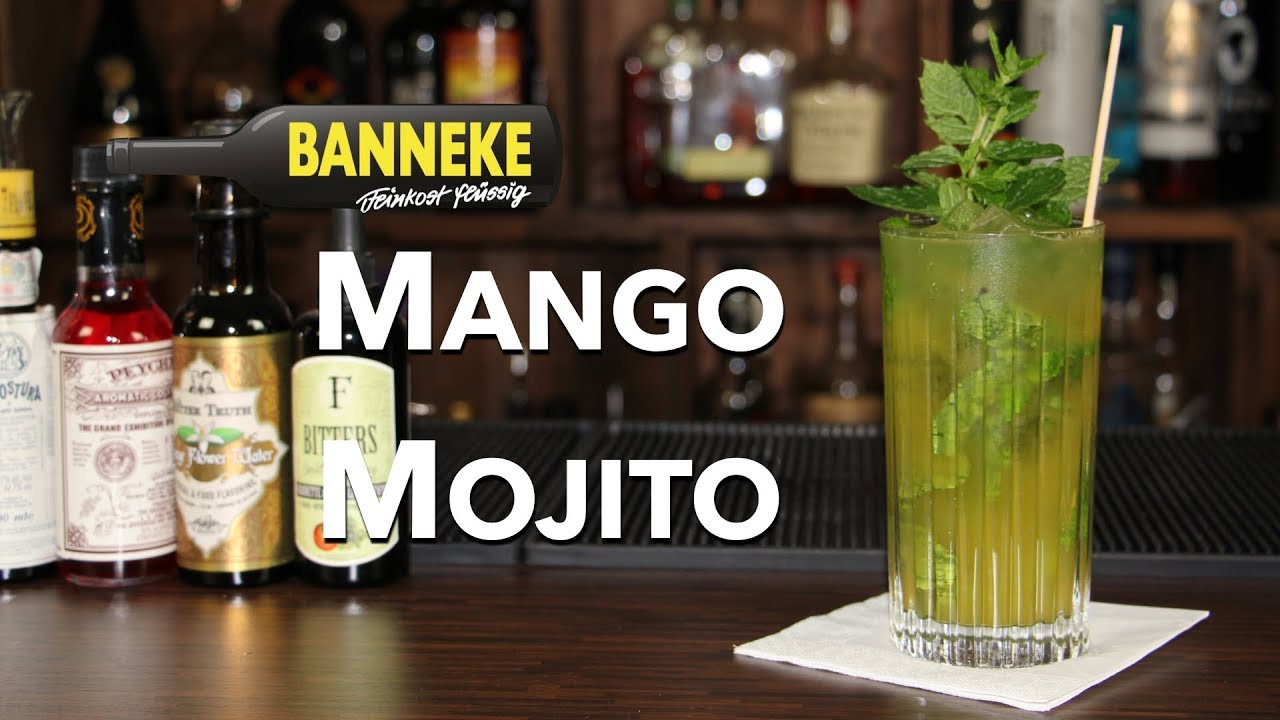 Mango Mojito -  Rum Cocktail selber mixen - Schüttelschule by Banneke