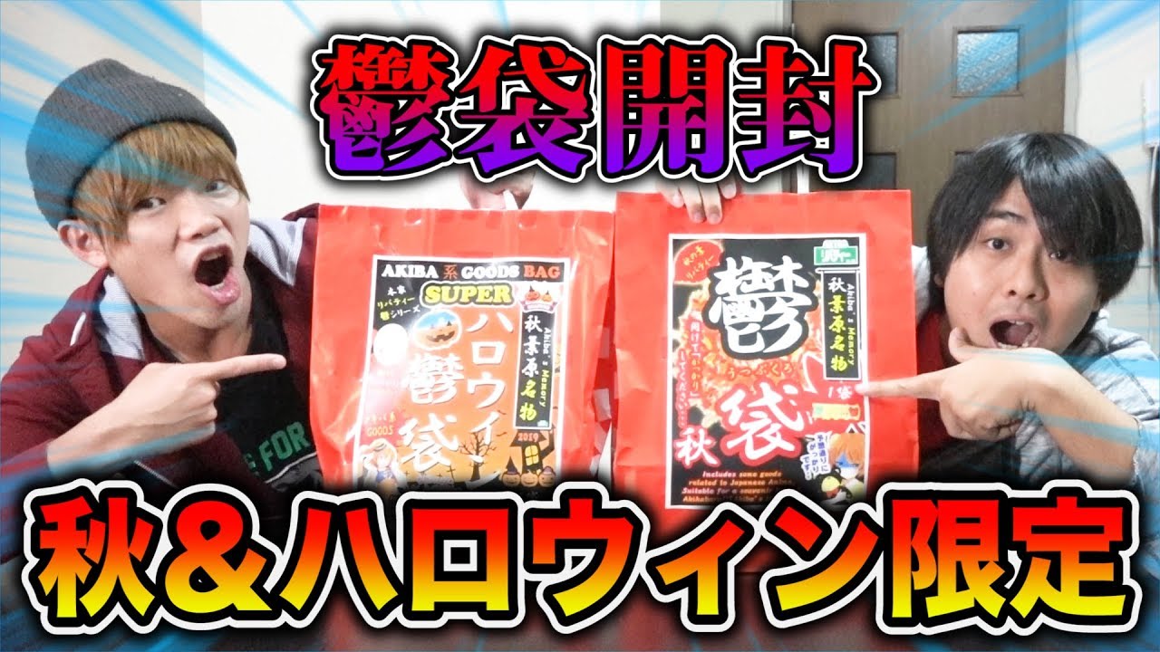 【福袋】季節限定！ハロウィン鬱袋と秋鬱袋を開封したら季節感全くなくて大爆笑wwwww