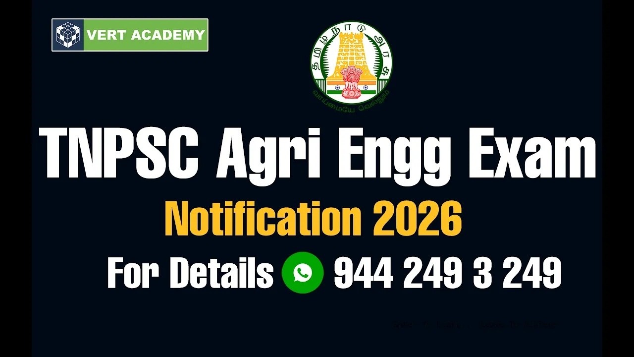 TNPSC Agricultural Engineering 2026 | Important Dates | Notification | Material | Online Course | AE