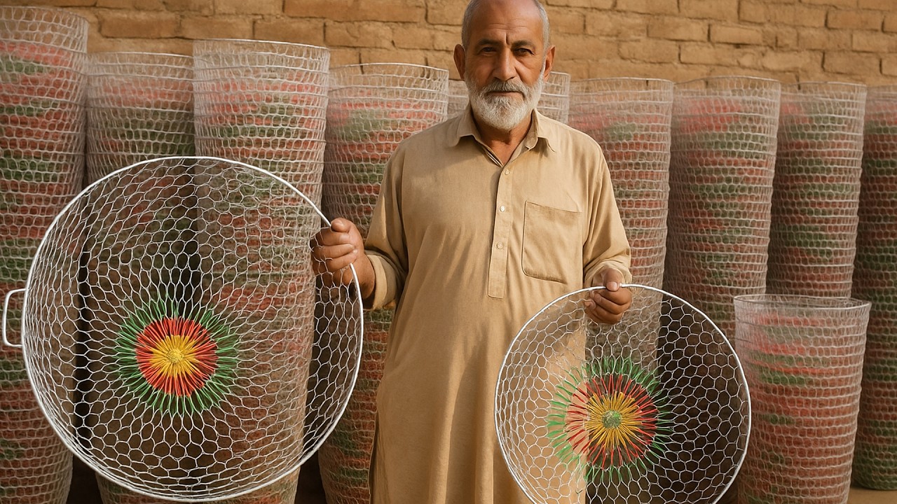 Clever Way to Make Metal Wire Baskets | Amazing Craftsmanship | Crafting a Basket Out Of Metal Wire 
