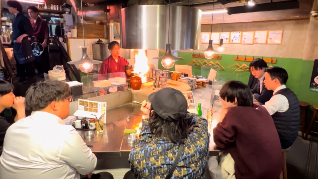 【居酒屋レベルMAX】目の前で火柱が上がる