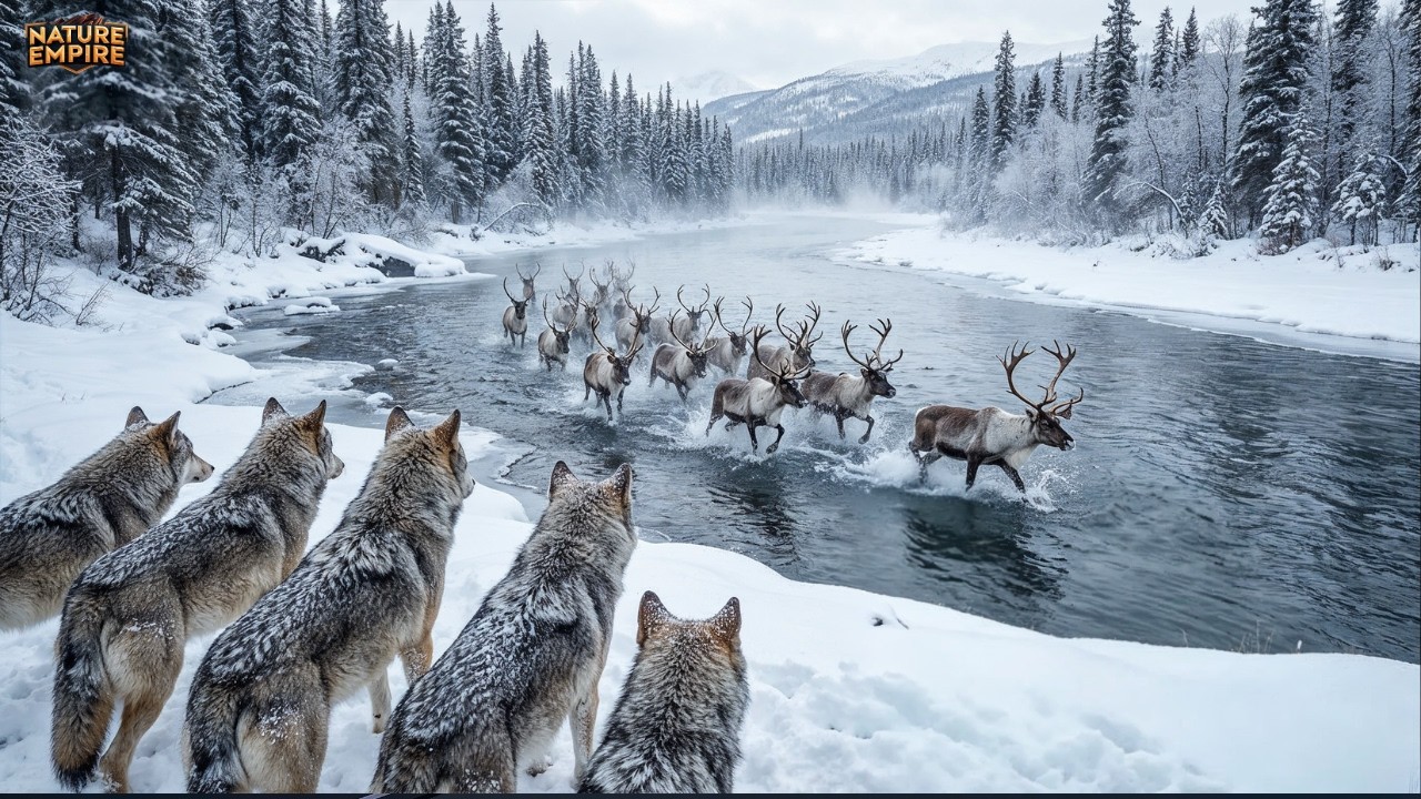 UN AN ÎN ALASKA | Marea Migrație a Caribuilor Arctici – Documentar Animale