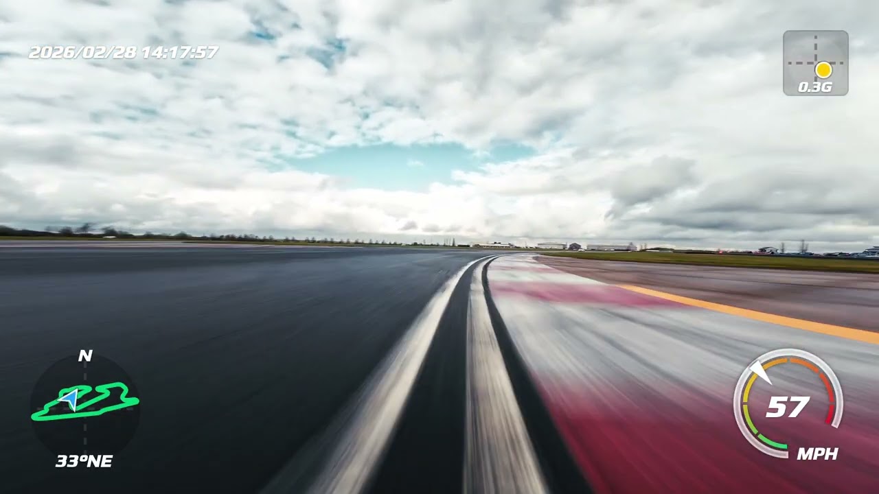 Polestar 2 - raw unedited wet track session at Bedford Autodrome 