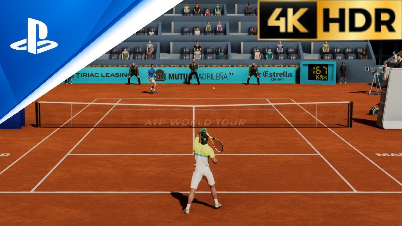 Nadal vs Djokovic in Tennis Elbow 4 | AMAZING New ATP/WTA MOD + Unreal Sound Immersion (4K 60FPS)