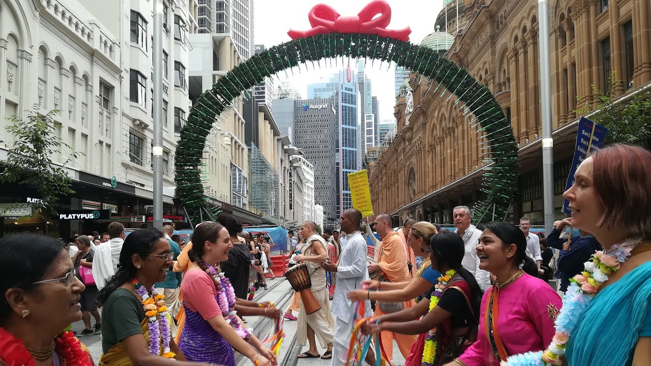Boxing Day Harinama with Kadamba Kanana Swami in Sydney, 2017