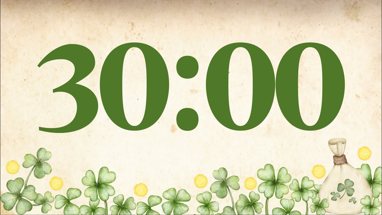 30 Minute Fun Saint Patrick’s Day Timer (Glockenspiel Tones at End)