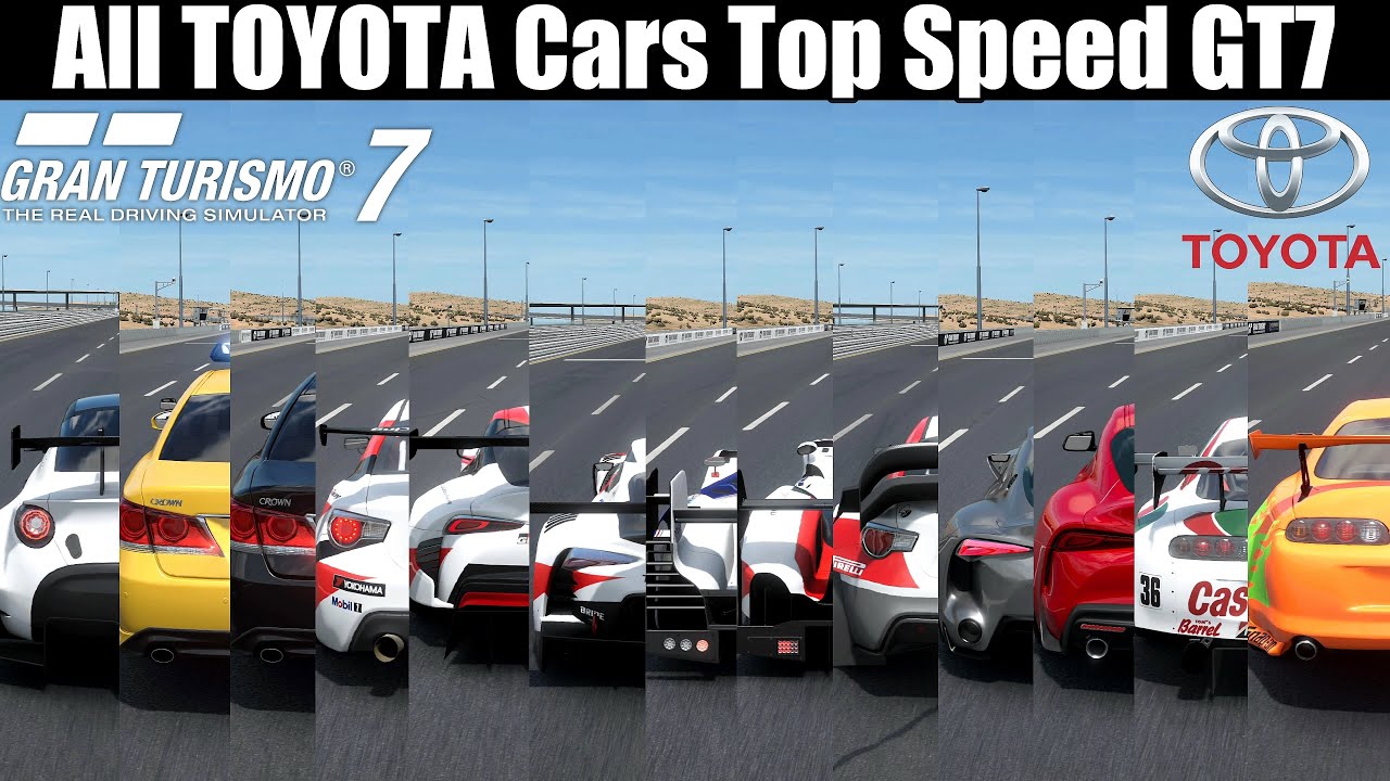 Gran Turismo 7 || All Toyota Cars Top Speed Stock Battle || PS5 4K 60FPS