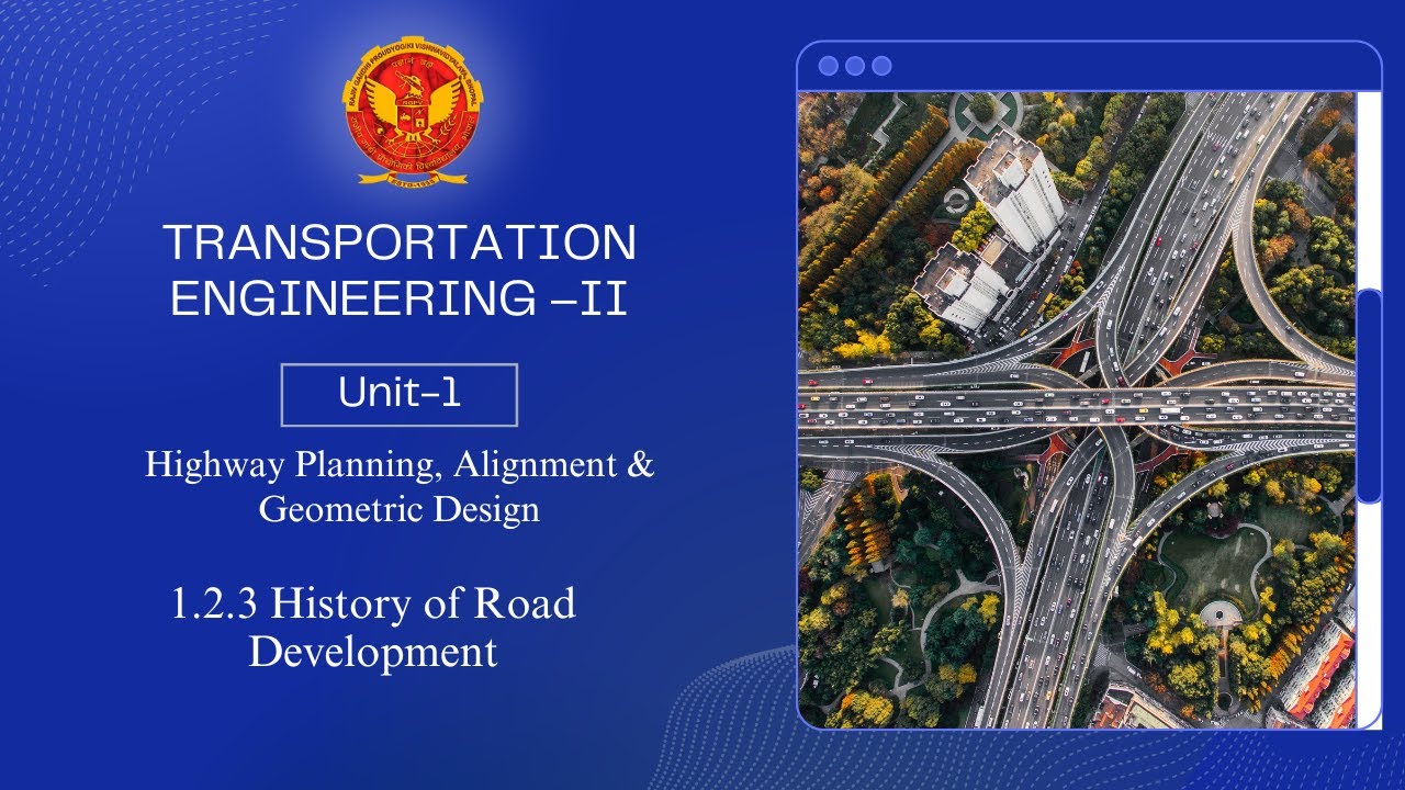 1.2.3 History Of Road Development | CE502 |