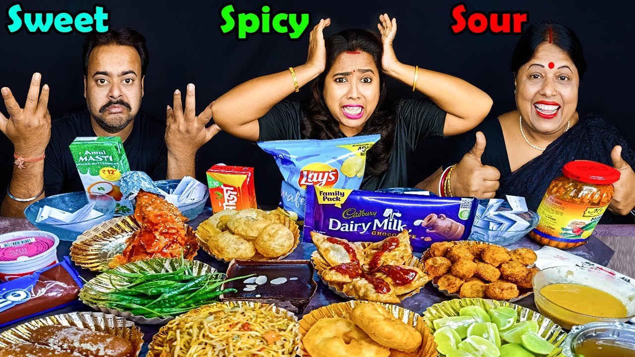 Sweet vs Spicy vs Sour Food Challenge | Food Challenge | Indian Eating Show | Funny Food Competition