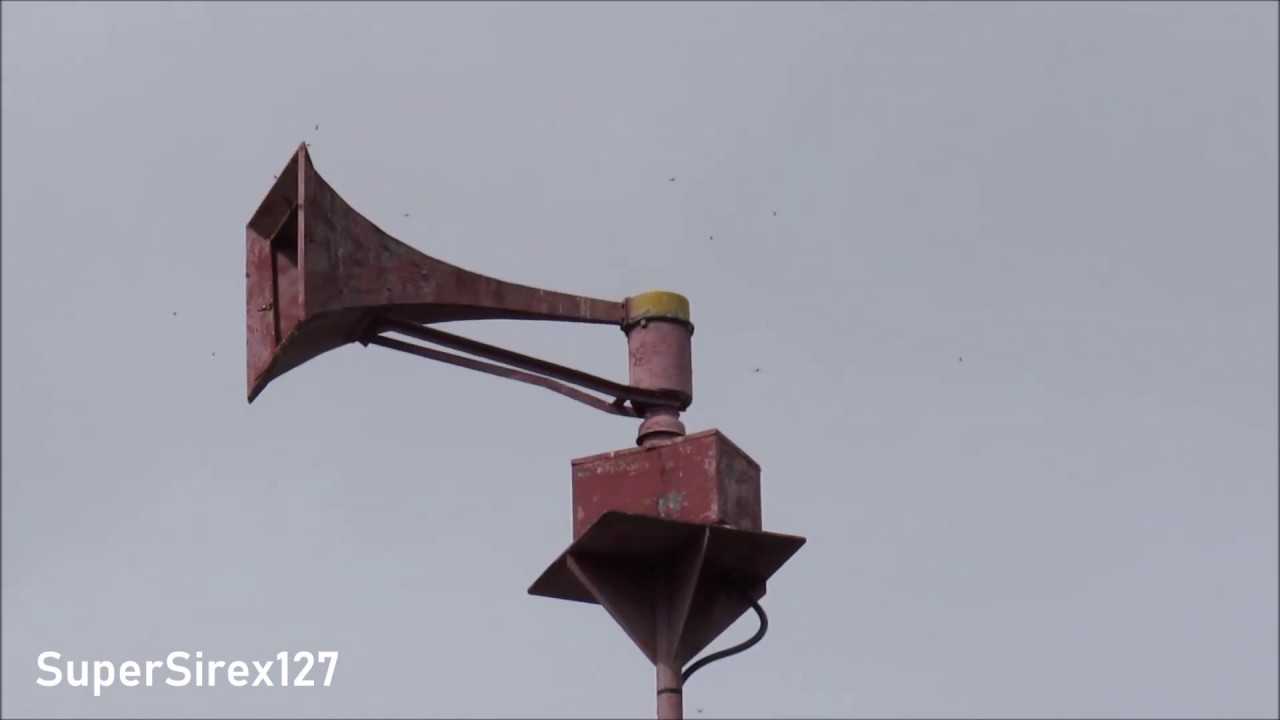 FS&S Thunderbolt 1000AT Tornado Siren Test | Full Attack | Big Island Twp, Marion Co., OH | 9/28/19