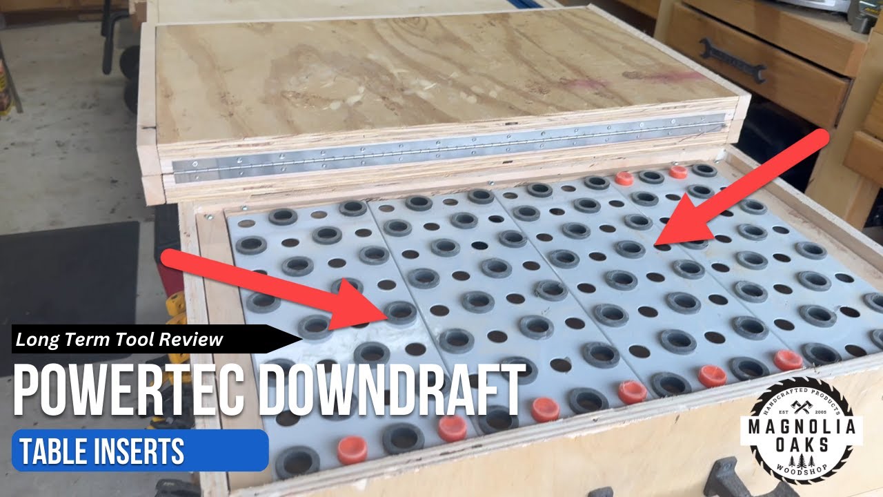 Powertec Downdraft Table Panel Inserts Model 75050 Honest Review by Woodworker