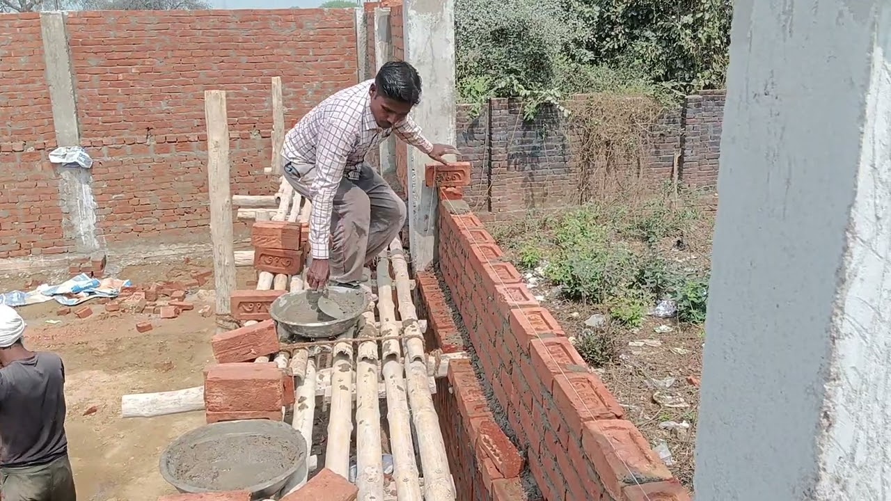4 इंची दीवाल बनाने का सही तरीका 🧱
