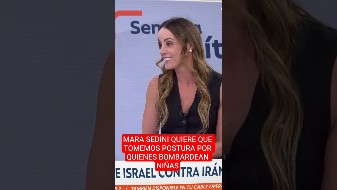 MARA SEDINI QUIERE QUE TOMEMOS POSTURA POR QUIENES BOMBARDEAN NI&Ntilde;AS