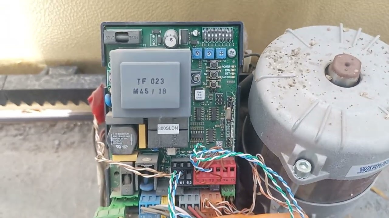 cheking bft gate motor control board faulty