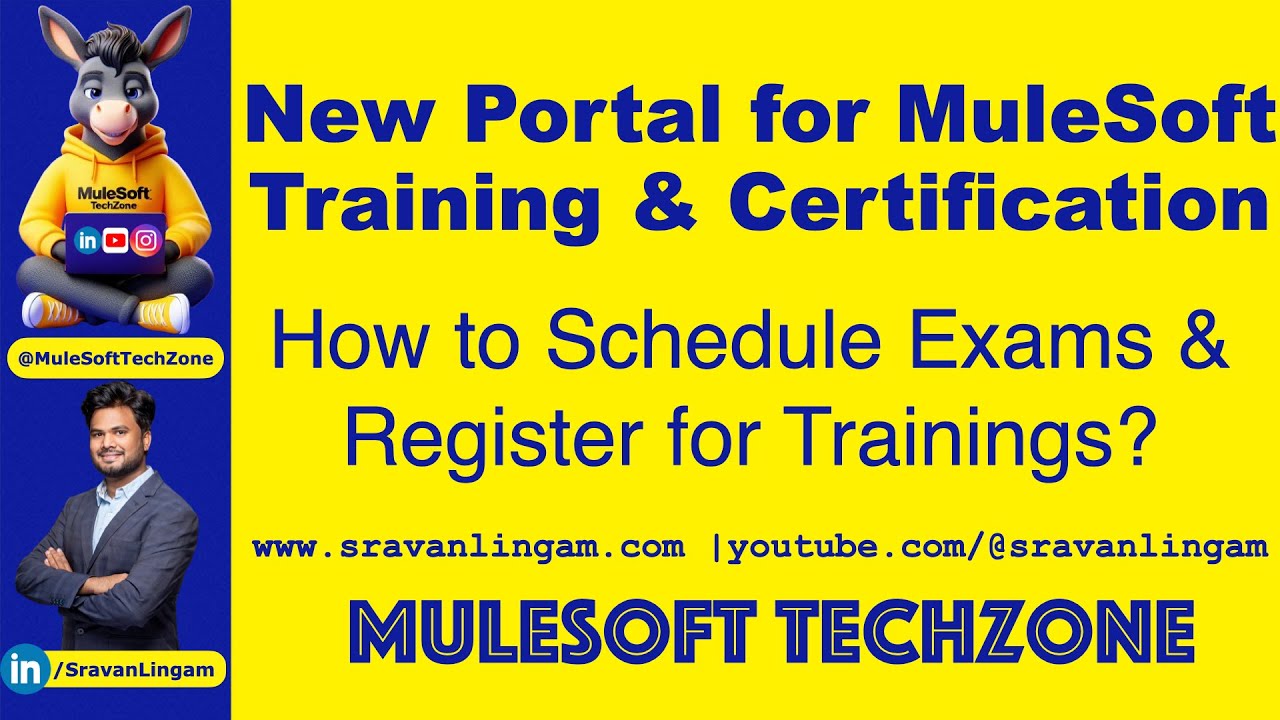 How to Schedule MuleSoft Cert Exams in new Portal ?Tour to New #MuleSoft Training Portal|#salesforce