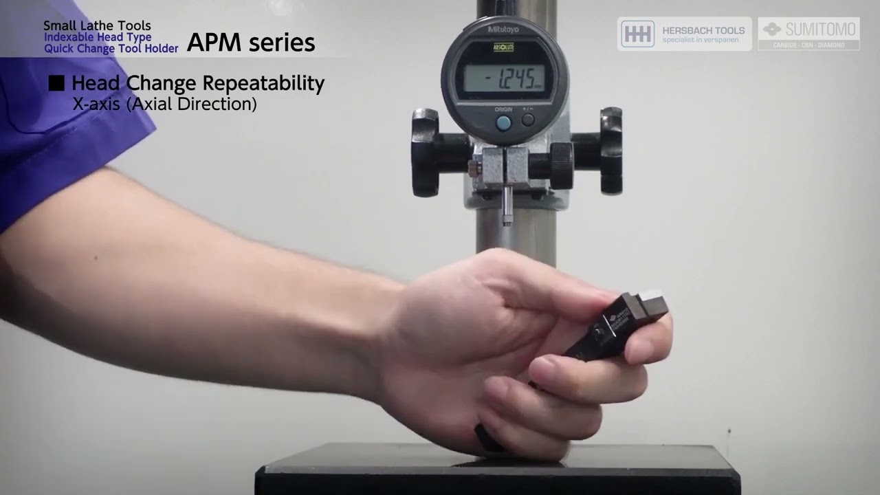 Small Lathe Tools - Indexable Head Type Quick Change Tool Holder APM series