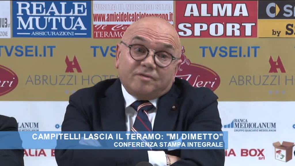 Teramo, il Presidente Campitelli lascia: 