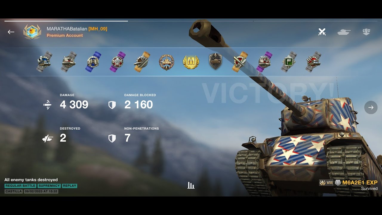 🇺🇲 M6A2E1 EXP Ace | Tier 8 American BULL 🐂 | WoTB 10.1
