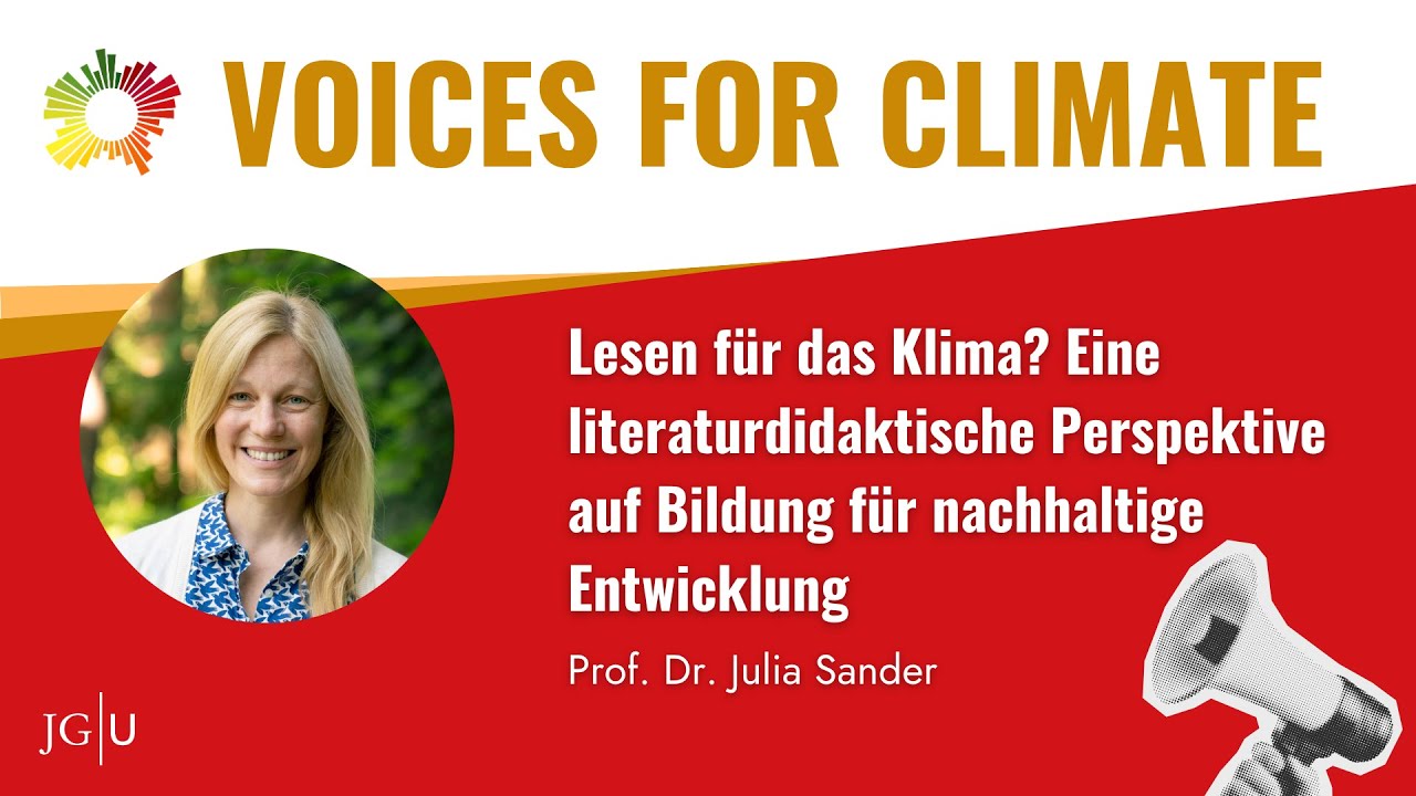 Lesen fürs Klima? | #voicesforclimate mit Prof. Julia Sander