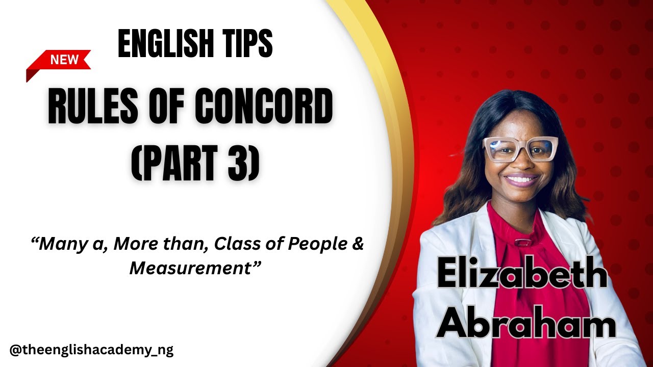 RULES OF CONCORD (PART 3) | MANY A, MORE THAN, CLASS OF PEOPLE & MEASUREMENT