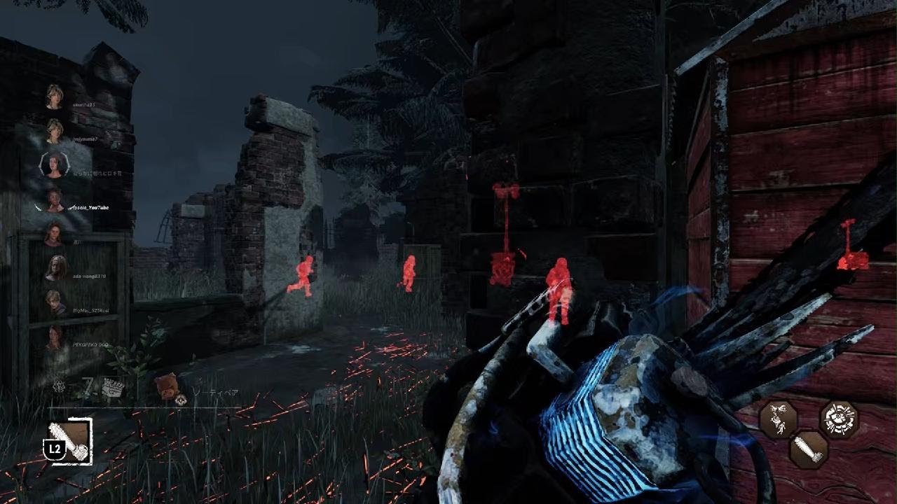 ヒルビリーのリハビリー中です💦【DbD】ヒルビリー（相方：野良トラッパー）
