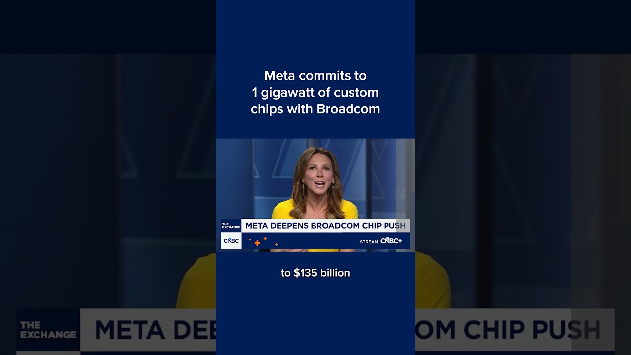Компания Meta закупает у Broadcom 1 гигаватт специализированных чипов.