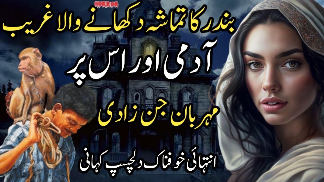 Bandar Ka Tamasha Dikhany wala Ghareeb Admi Aur us Pr Meharban Jinzadi