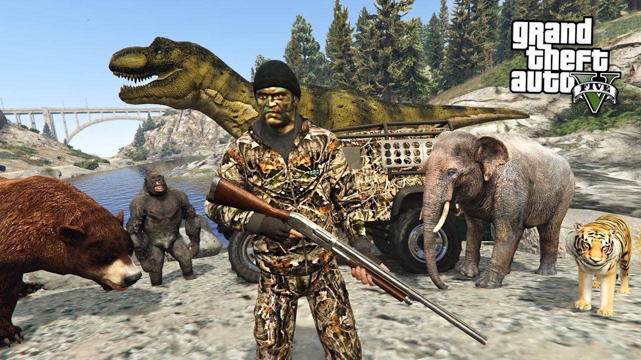 HUNTING RARE & EXOTIC ANIMALS!! (GTA 5 Mods)