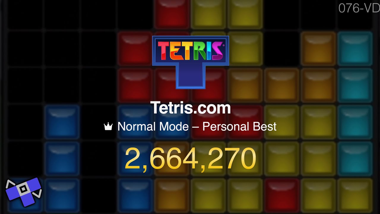 [4K] [Mobile WR] Tetris.com | Normal Mode - 2,664,270 points #elevatingmobilegaming (076-VD)