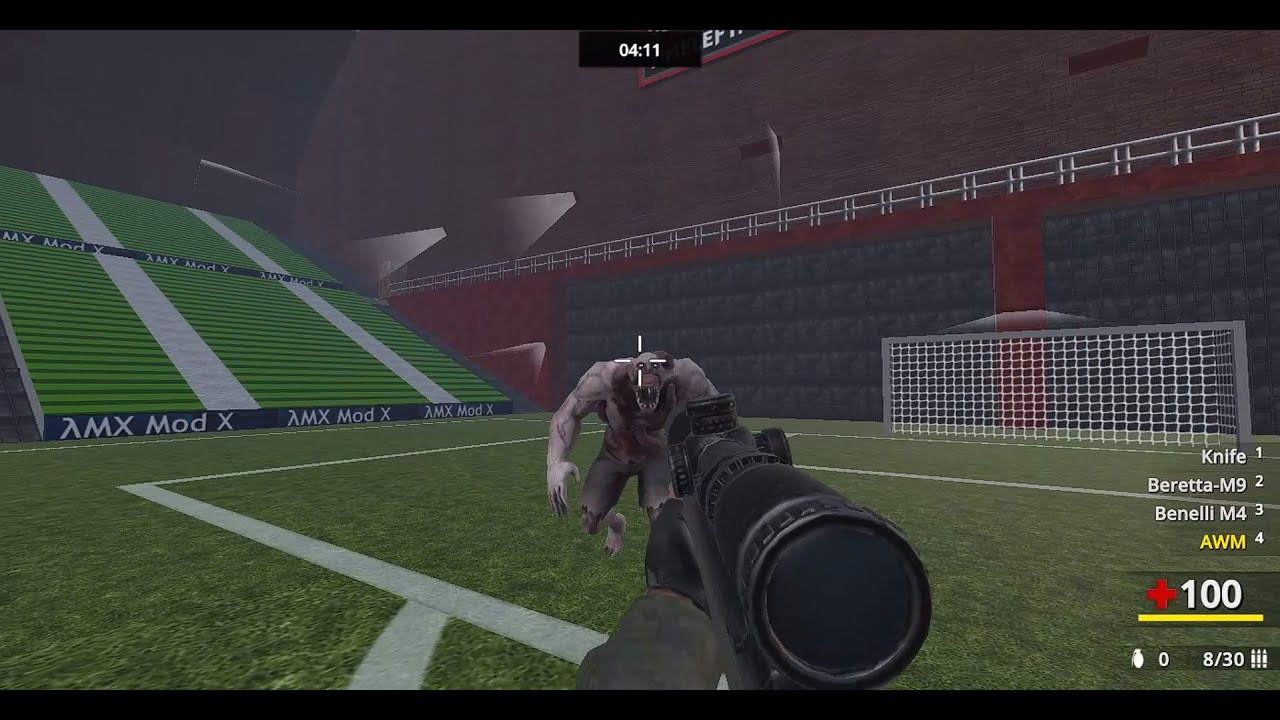 142 score in Zombie mode | Map: Football | Combat Reloaded