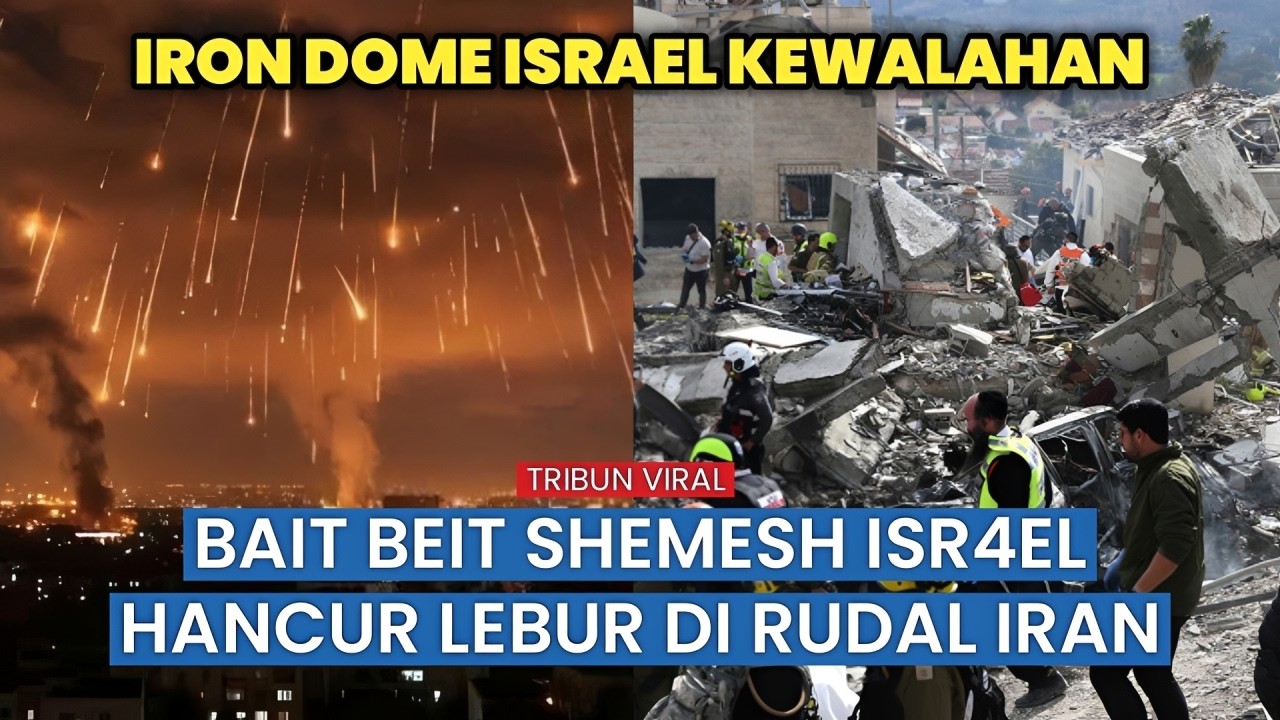 Detik-detik Menegangkan saat Rudal Balistik Iran Guncang Beit Shemesh Isr4el