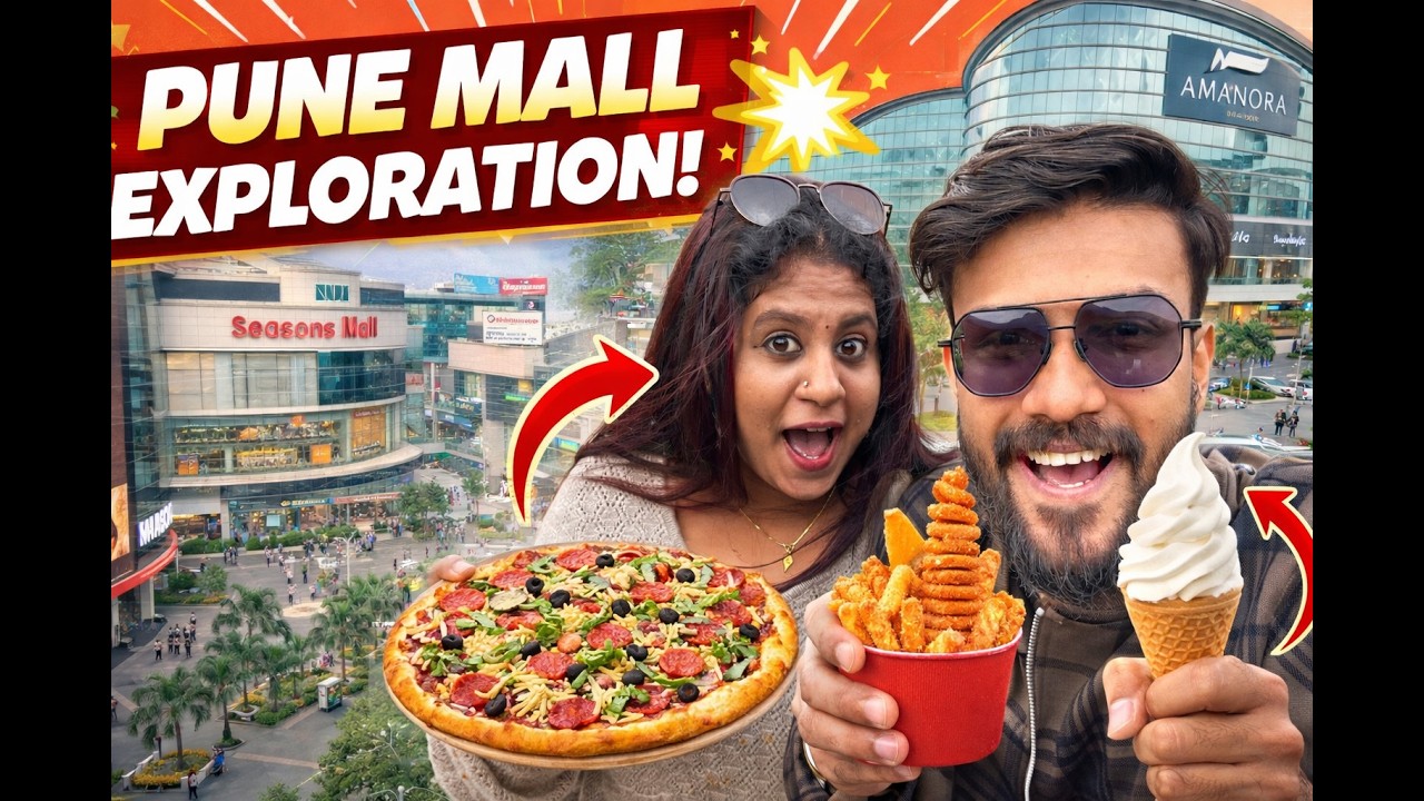 2 Popular Pune Malls in One Day! 😍 | Seasons Mall & Amnora Mall Couple Vlog