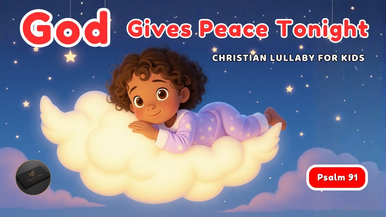 Lullaby | God Gives Peace Tonight – Christian Bedtime Song for Kids (Psalm 91) 