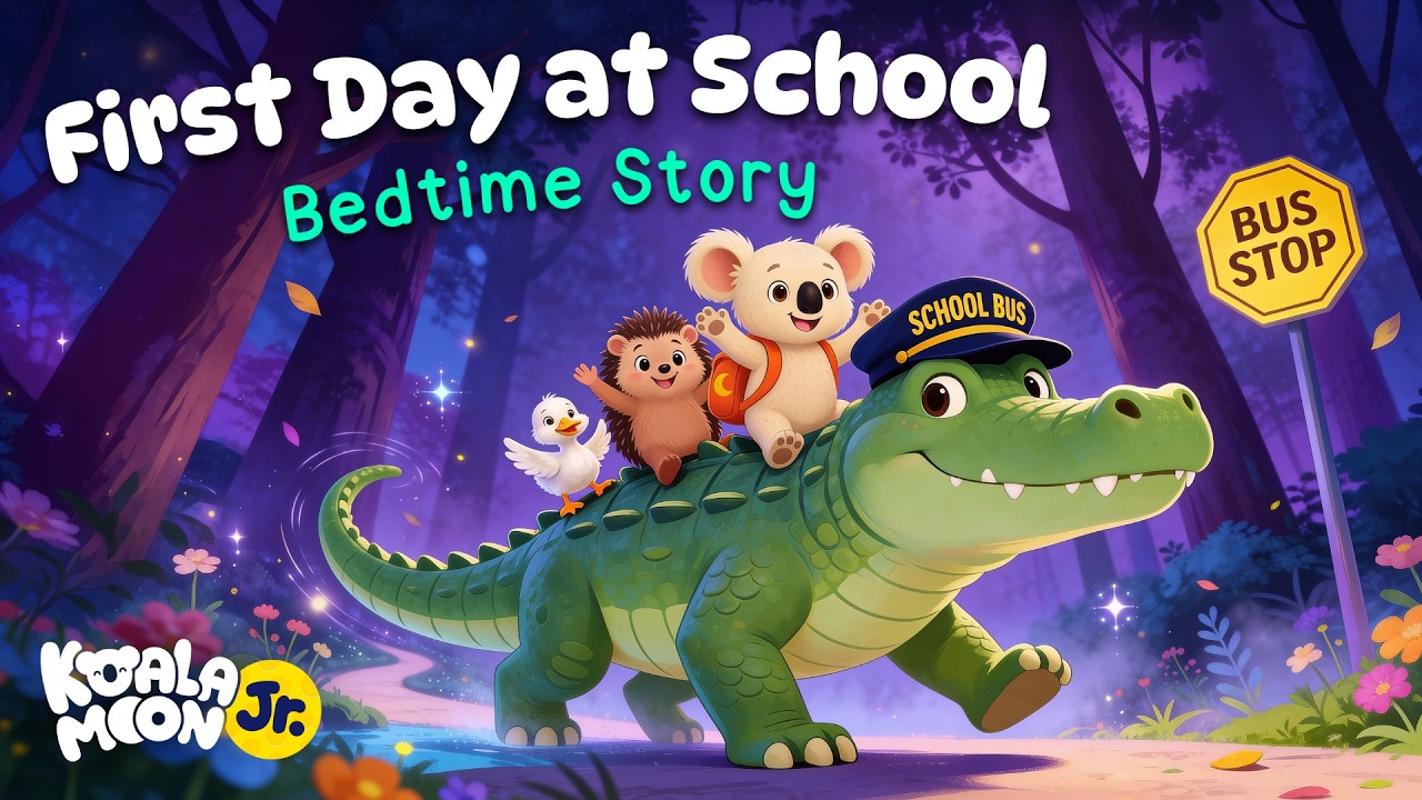 Koko's First Day at School ✏️ CUTE Toddler Bedtime Story 💤 with Relaxing Baby Sleep Music