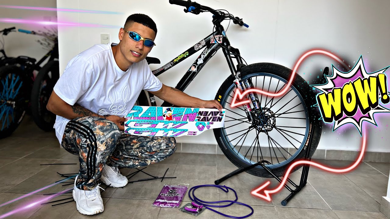 Con estos simples accesorios transforme mi bicicleta!🤯😍🔥