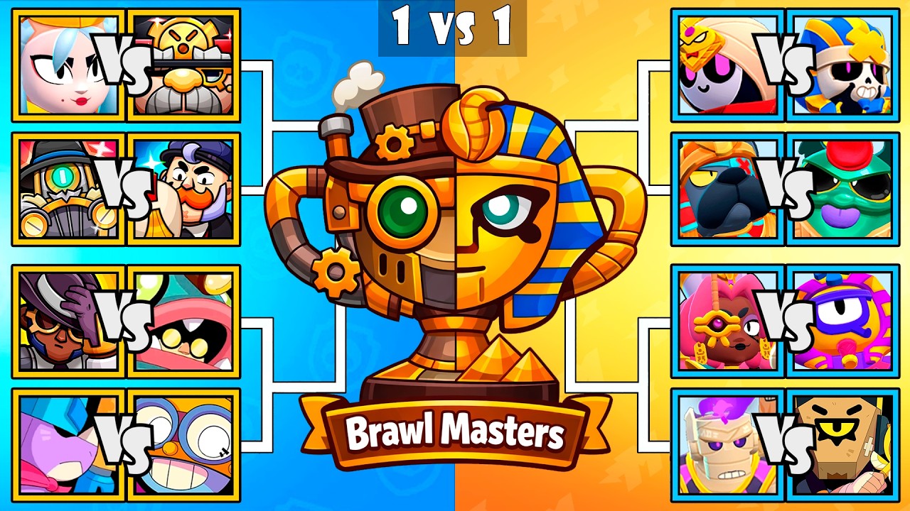 STEAMPUNK vs DARK SANDS | Who Is The Best Brawler | Brawl Stars Tournament | Pierce & Glowbert
