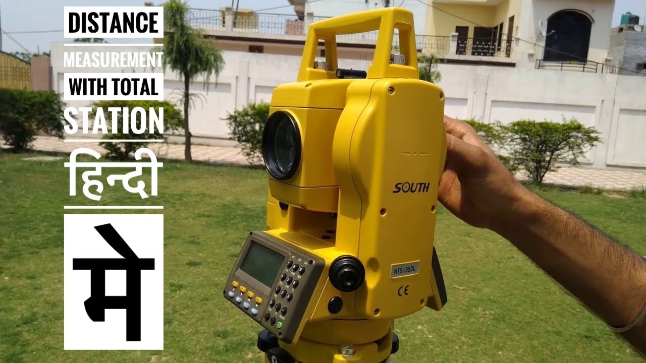 Part-4 Distance Measurement With Total Station In Hindi