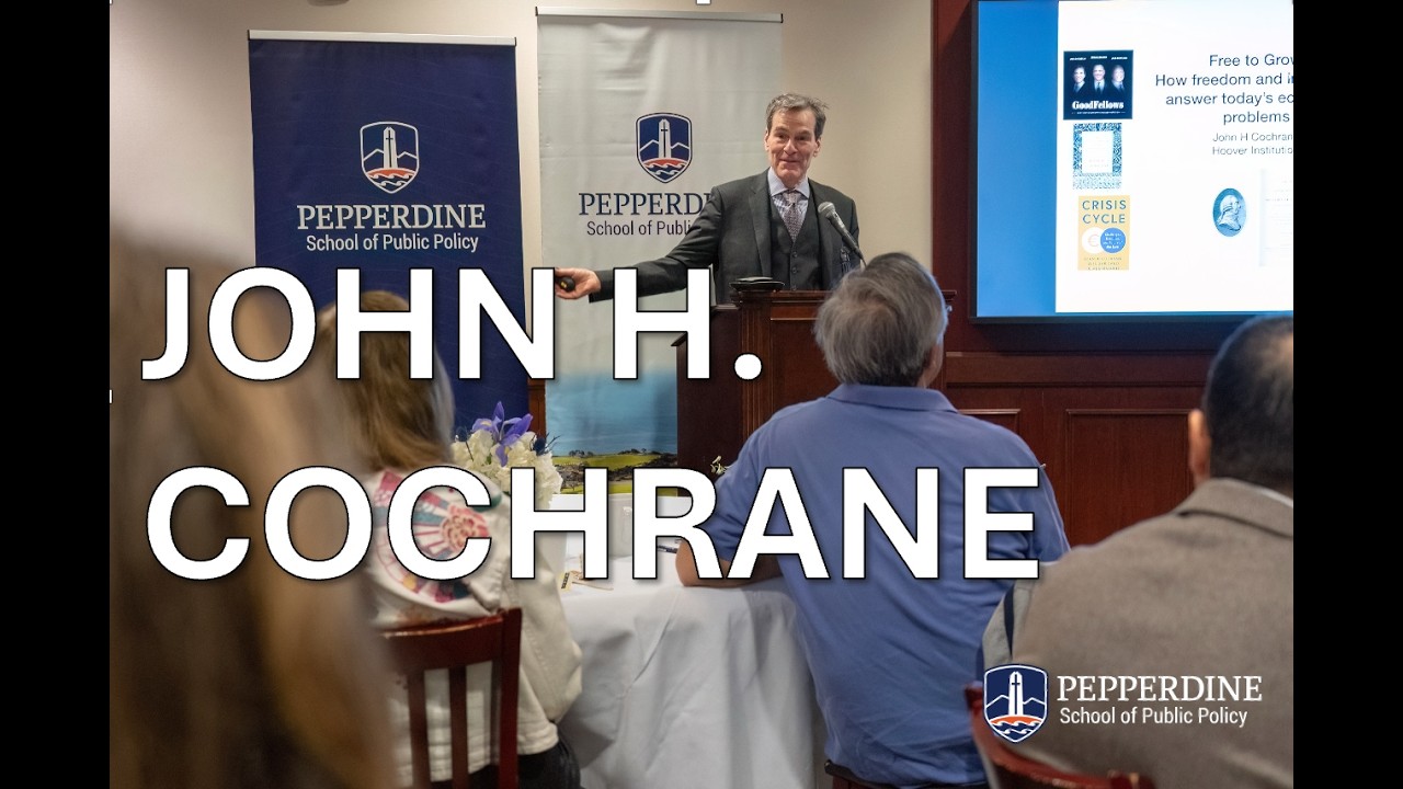 (JOHN COCHRANE) Free Markets Are An Answer. What's the Question?