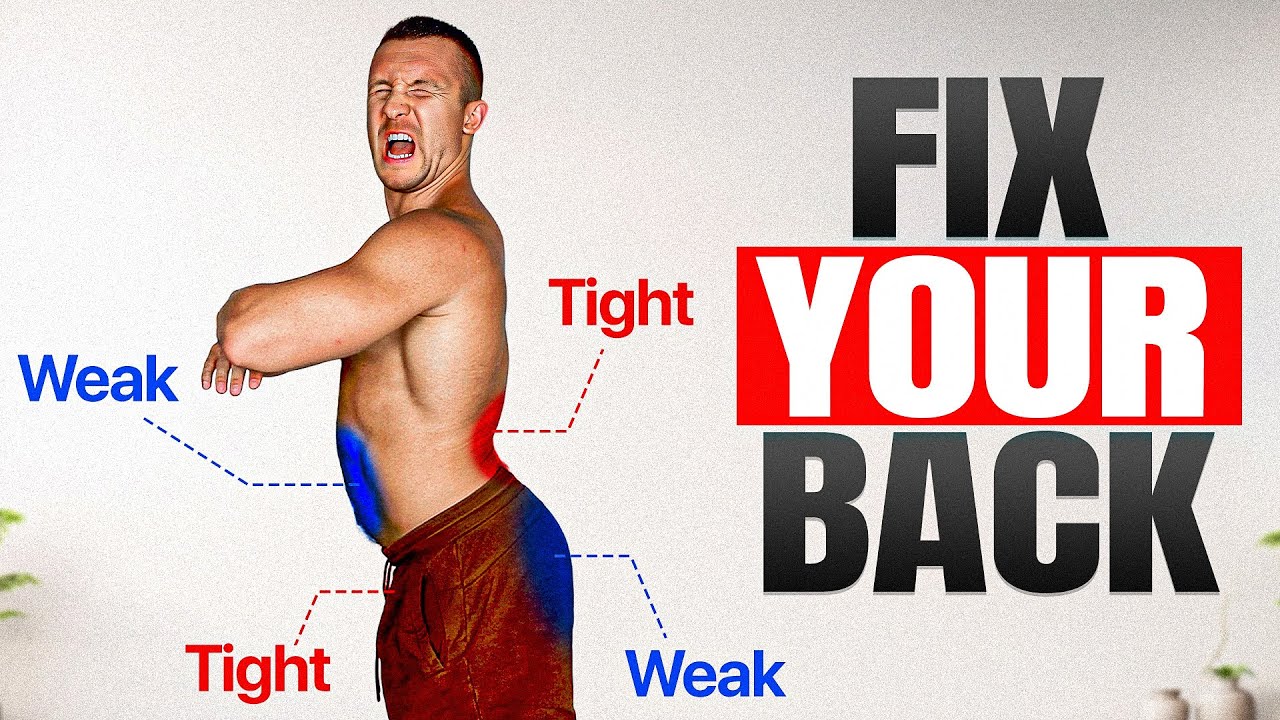Fix Lower Back Pain & Posture in 10 Minutes/Day: 3 Exercises for Anterior Pelvic Tilt