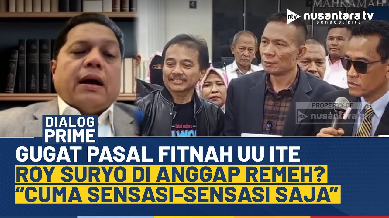 Roy Suryo Cs Ramai Gugat UU ITE, Firman Pangaribuan: Sensasi-sensasi Saja! | DIALOG PRIME