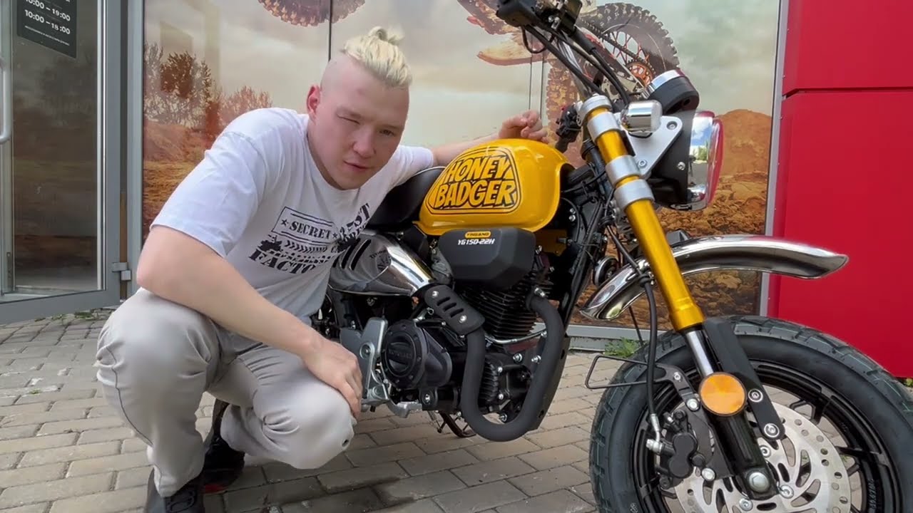 Самый позитивный малыш! Лучший мотик из компактных. Motoland monkey 150.