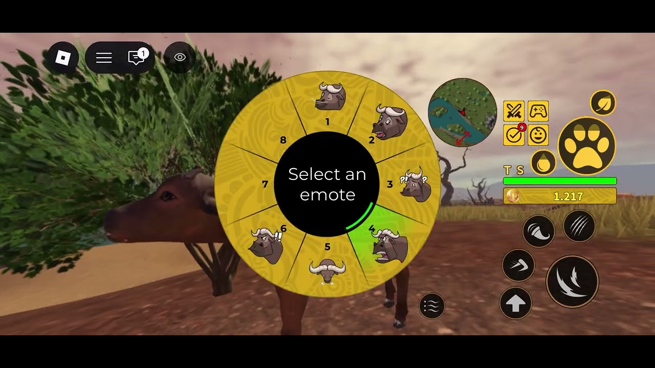 Life of a buffalo in Roblox Savannah lige
