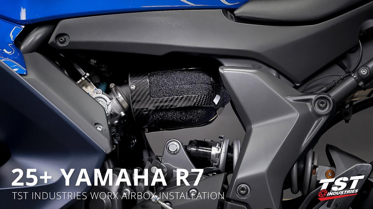 How to Install TST WORX Carbon Fiber Airbox on 2022+ Yamaha YZF-R7 by TST Industries