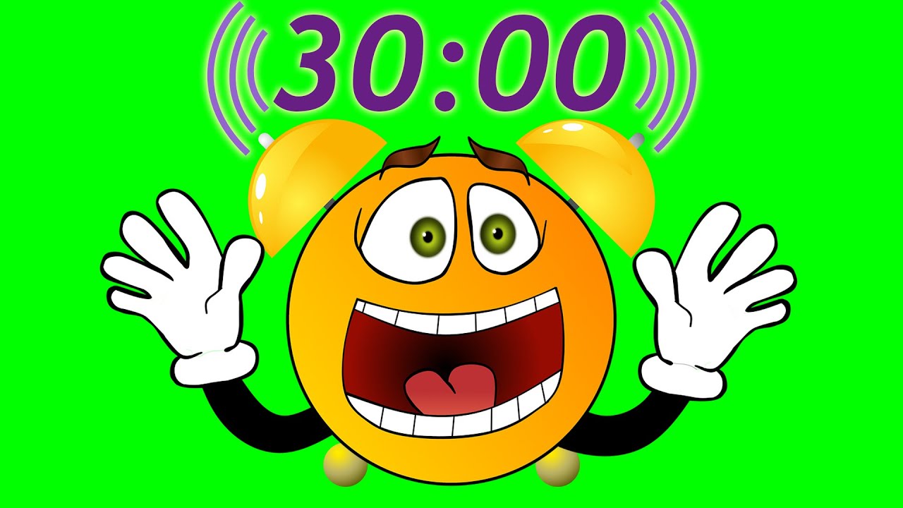 30 Minute Timer - Loud Alarm Clock Sound!