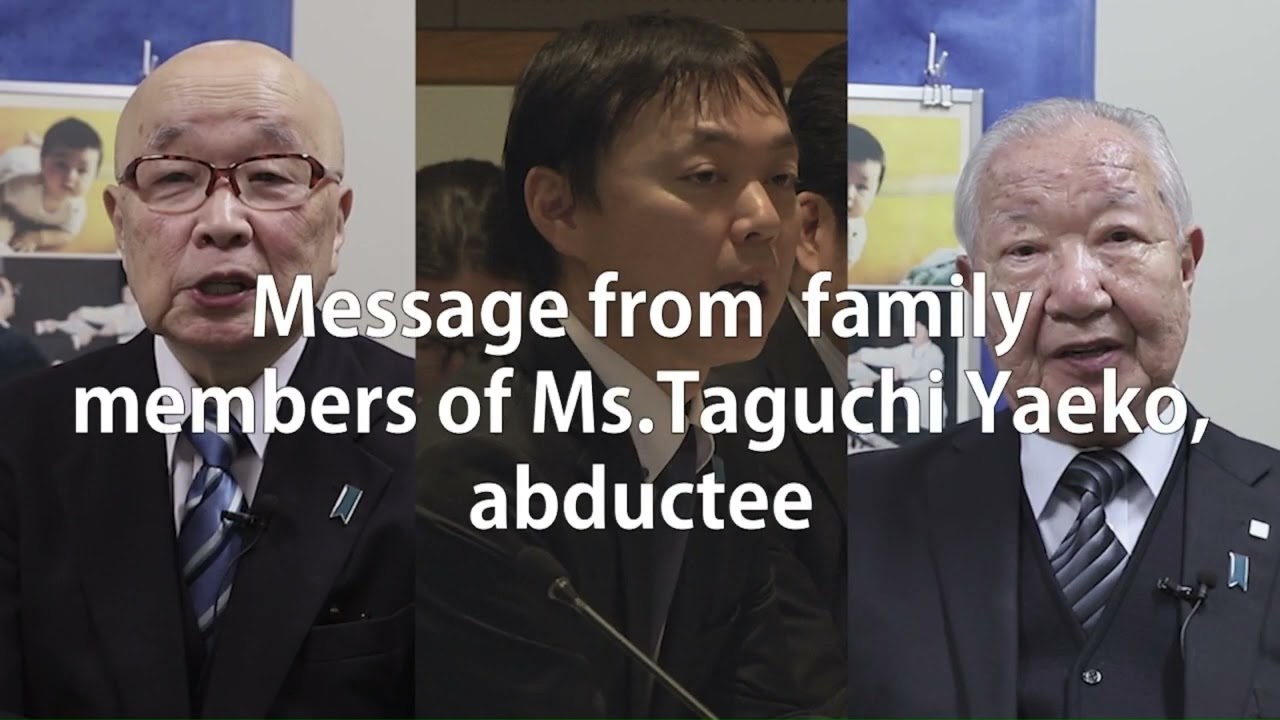 Message from the family members of abductees