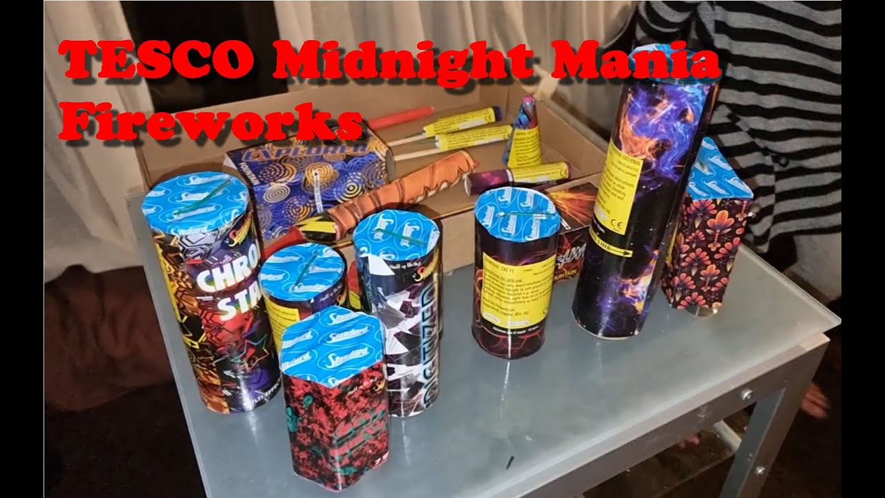 Tesco Cheap Budget Fireworks 2022 for Bonfire Night - Unboxing Midnight Mania box, What's Inside