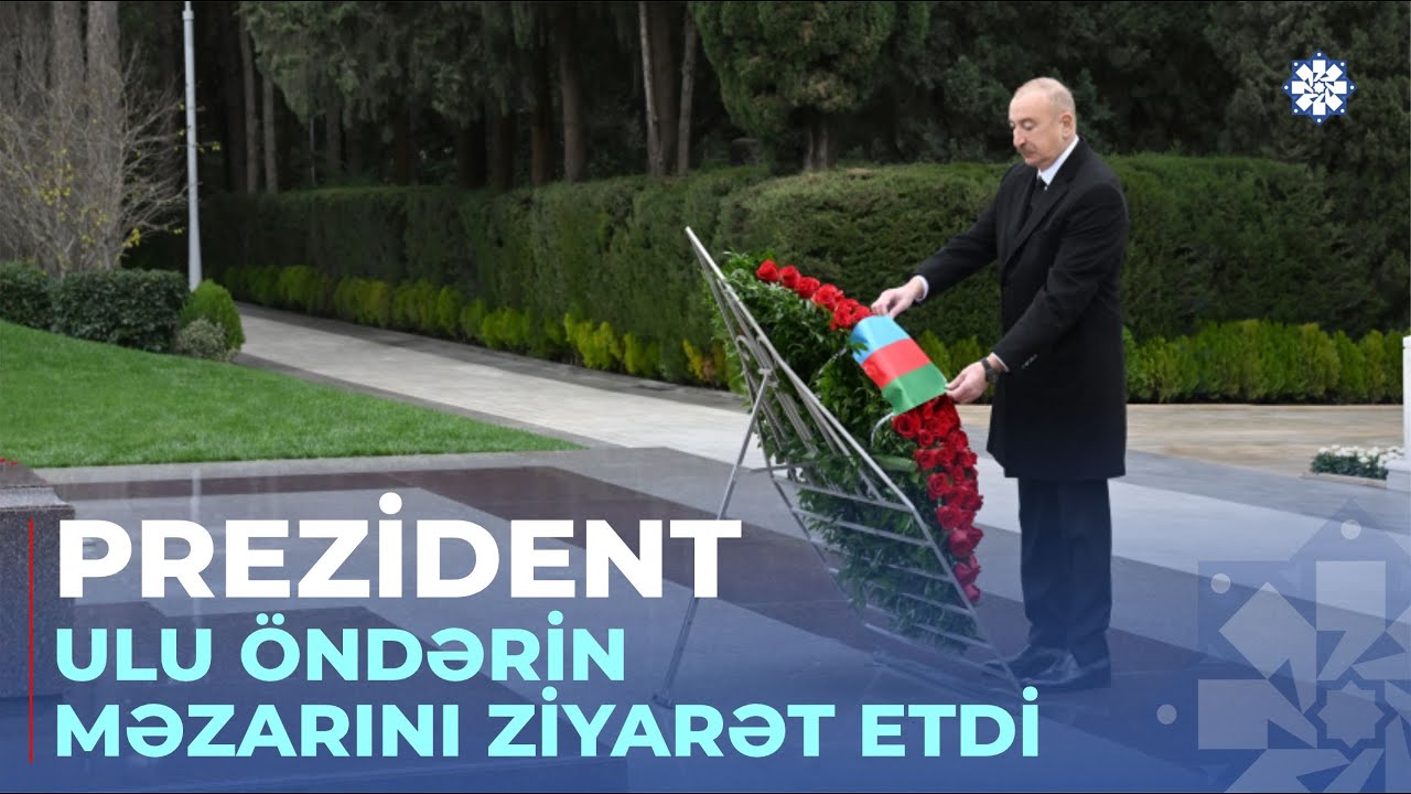 Prezident və birinci xanım &Uuml;mummilli Lider Heydər Əliyevin məzarını ziyarət ediblər